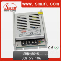 50W 5V 10A Plastic Case Switching Power Supply Ultra Thin